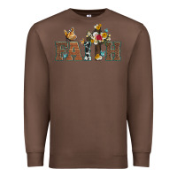 Chestnut faith cross and butterfly with sunflower leopard and roses Premium Sweatshirt - Artiststas