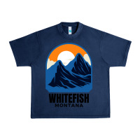 Navy Whitefish MT Urban Heavy Tee - minhPixels