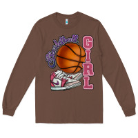 Chestnut Basketball girl Long Sleeve Tee - HowdyJamesFarm