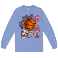 Colony Blue Basketball girl Long Sleeve Tee - HowdyJamesFarm