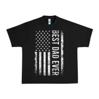 Black Father's Day Best Dad Ever American Flag Urban Heavy Tee - minhPixels