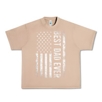 Burro Father's Day Best Dad Ever American Flag Urban Heavy Tee - minhPixels