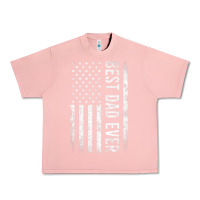 Salmon Father's Day Best Dad Ever American Flag Urban Heavy Tee - minhPixels