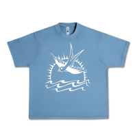 Pebble Blue Captain Jack Sparrow Tattoo WHITE Urban Heavy Tee - minhPixels