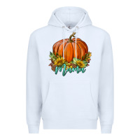 White pumpkin mama Premium Hoodie - BundleAndBundleShop