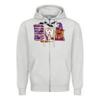 Dove Grey dental boo halloween Zipper Hoodie - LillyAllenDesigns