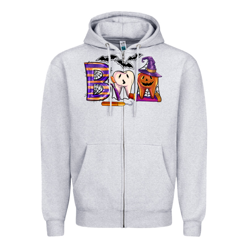 Dental Boo Halloween Zipper Hoodie by LillyAllenDesigns | Teevron