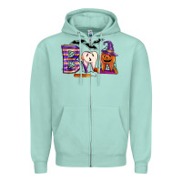 Seafoam dental boo halloween Zipper Hoodie - LillyAllenDesigns