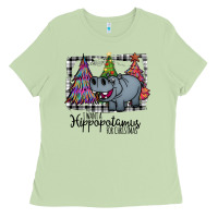 Matcha I Want Hippopotamus For Christmas Ladies Tee - Bettercallsaul