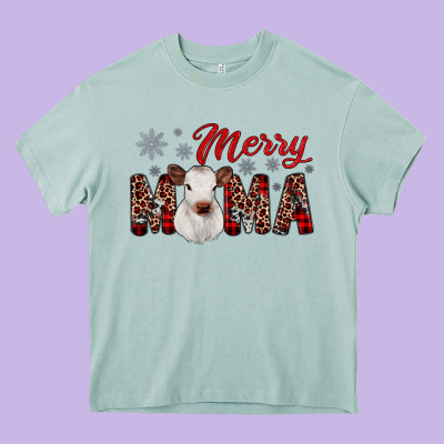Merry Mama Heavy Core Tee Designed By Jahusdesignshop