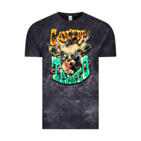 Cloud Black Can't be tamed cow Vintage Tee - HowdyJamesFarm