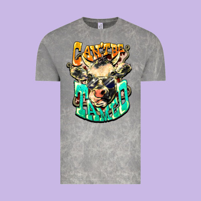 Can't Be Tamed Cow Vintage Tee Designed By Howdyjamesfarm