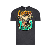Vintage Black Can't be tamed cow Vintage Tee - HowdyJamesFarm
