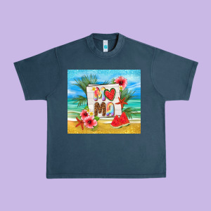 Summer Mama Urban Heavy Tee Designed By Tumblerdesignbyshophia