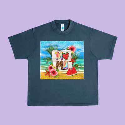 Summer Mama Urban Heavy Tee Designed By Tumblerdesignbyshophia