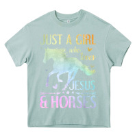 Arona Jesus And Horses, Horse Gifts For Girls, Women Heavy Core Tee - minhPixels