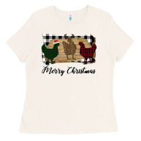 Bone Merry Christmas Chickens Ladies Tee - Bettercallsaul
