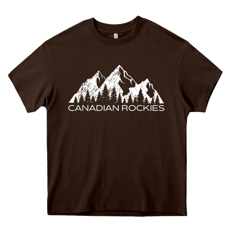 Canadian Rockies Gift Canada Rocky Mountains Souvenir Heavy Core Tee by minhPixels | Teevron
