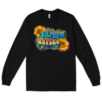 Black Blessed mom Long Sleeve Tee - CowGirlArtShop
