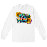 White Blessed mom Long Sleeve Tee - CowGirlArtShop