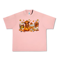 Salmon Fall Autumn cow pumpkin coffee cups Urban Heavy Tee - RanaPortraitStore