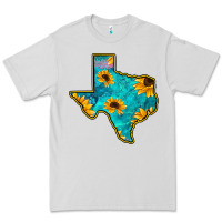 Dove Grey Sunflower Turquoise Texas Premium Tee - Bettercallsaul