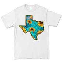 White Sunflower Turquoise Texas Premium Tee - Bettercallsaul