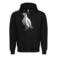 Black Dove Zipper Hoodie - LillyAllenDesigns