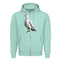 Seafoam Dove Zipper Hoodie - LillyAllenDesigns