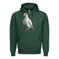 Sports Green Dove Zipper Hoodie - LillyAllenDesigns