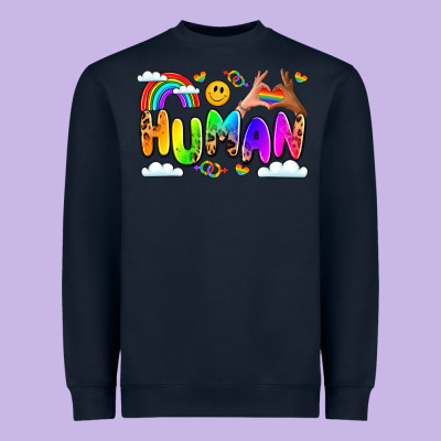 Human Pride Heavyweight Sweatshirt Designed By Lillyallendesigns