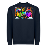 Navy human pride Heavyweight Sweatshirt - LillyAllenDesigns