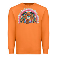 Carrot easter cross daisy egg rainbow Premium Sweatshirt - Artiststas