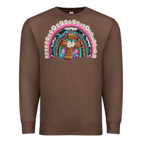 Chestnut easter cross daisy egg rainbow Premium Sweatshirt - Artiststas