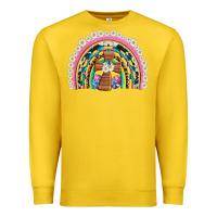 Lemon easter cross daisy egg rainbow Premium Sweatshirt - Artiststas