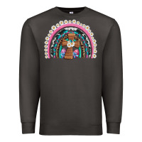 Smoke easter cross daisy egg rainbow Premium Sweatshirt - Artiststas