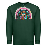 Sports Green easter cross daisy egg rainbow Premium Sweatshirt - Artiststas