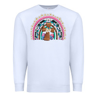White easter cross daisy egg rainbow Premium Sweatshirt - Artiststas