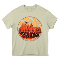 Mossy Retro Vintage Sedona Arizona Hiking Sunset Dawn Gift Heavy Core Tee - minhPixels