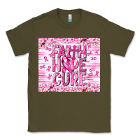 Army Green Faith hope cure Cancer Classic Tee - NancyCooperArtShop
