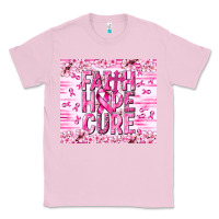 Bubblegum Pink Faith hope cure Cancer Classic Tee - NancyCooperArtShop