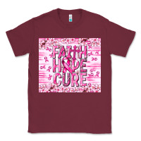 Burgundy Faith hope cure Cancer Classic Tee - NancyCooperArtShop