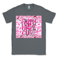 Charcoal Heather Faith hope cure Cancer Classic Tee - NancyCooperArtShop