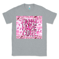 Heather Grey Faith hope cure Cancer Classic Tee - NancyCooperArtShop