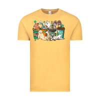 Vintage Mustard Dog coffee cups Vintage Tee - HowdyJamesFarm
