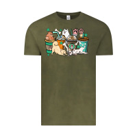 Vintage Olive Dog coffee cups Vintage Tee - HowdyJamesFarm