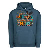 Pigment Midnight Navy just a nail boss building her empire Urban Hoodie - AdoDesignShop