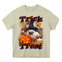 Mossy Halloween Hedgehog Trick Or Treat Heavy Core Tee - LillyAllenDesigns