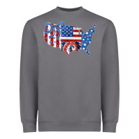 Storm America map Heavyweight Sweatshirt - CowhideDigitalArt