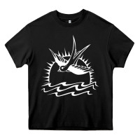 Black Captain Jack Sparrow Tattoo WHITE Heavy Core Tee - minhPixels